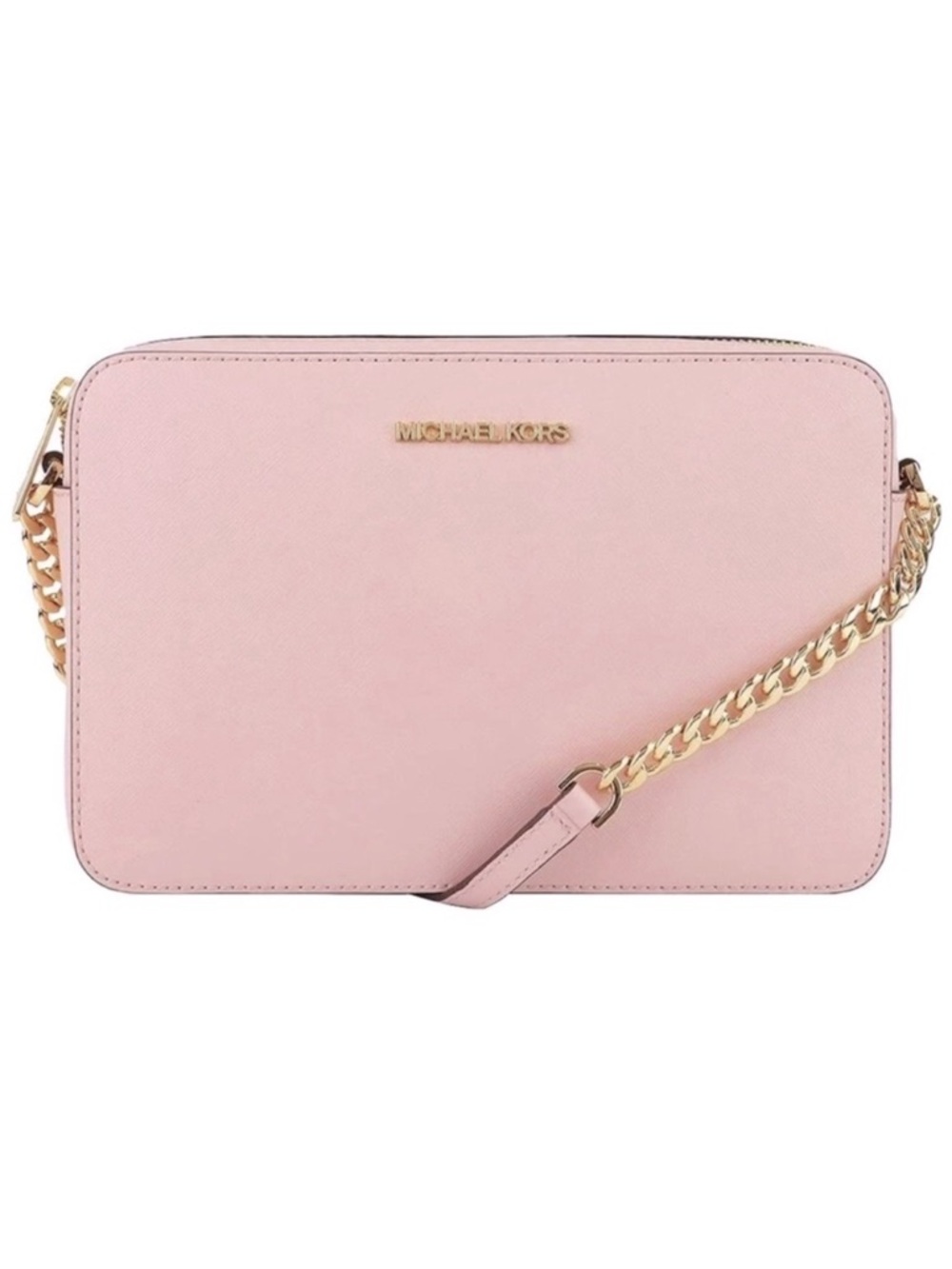 MICHAEL KORS Jet Set saffiano leather crossbody bag💖💖